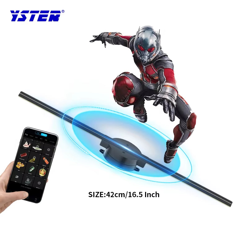 Naked Eye Stereo 3D Fan Hologram Delivery Fast 3D Holographic Fan Air Suspension 3D Hologram Advertising Display Led Fan