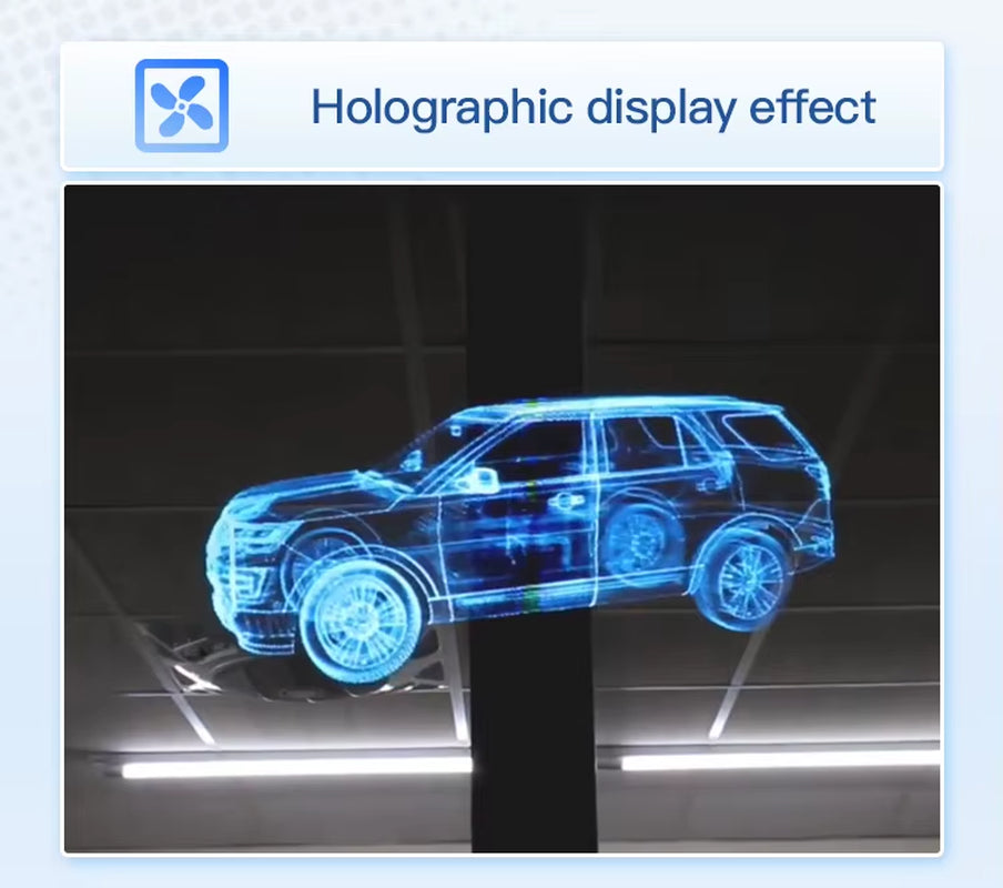 42Cm Hologram Projector 3D Holographic Display 3D Hologram Advertising Fan LED Advertising Player Hologram Fan