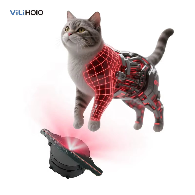 11CM Mini 3D Hologram Fan Ultra Clear High Resolution Holographic Projector Display for Advertising Digital Signage Billboard